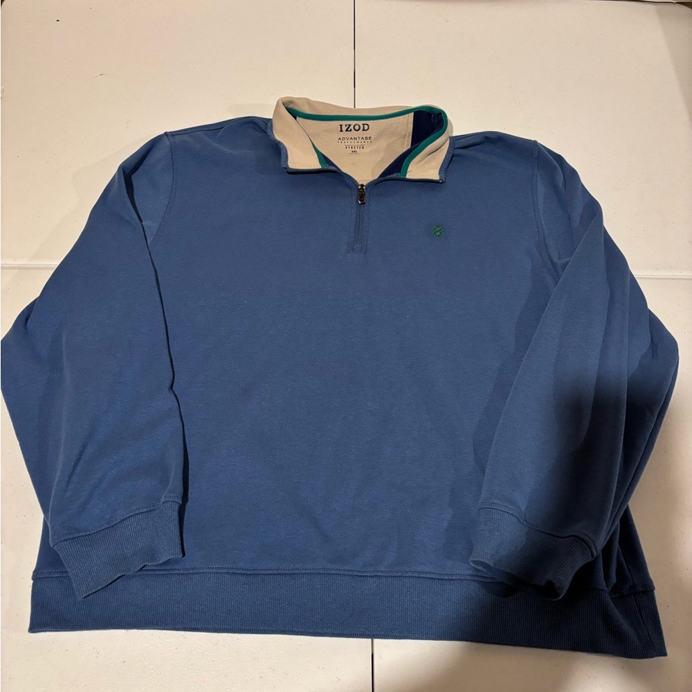 Izod Advantage Performance 1/4 Zip Pullover Athletic Sweatshirt Men’s Size XXL
